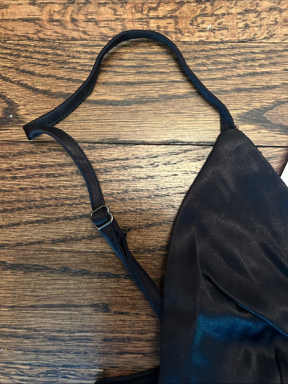 ZARA Black Satin Bandeau Bralette - Picture 2 of 4